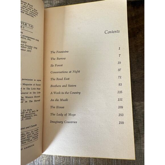 Orsinian Tales By Ursula K. Le Guin Bantam 1977 11 Short Stories Vintage Book - Picture 2 of 10